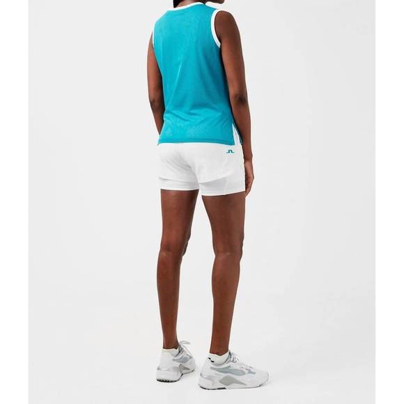 NEW J.LINDEBERG marion mesh top in enamel blue - Picture 3 of 6